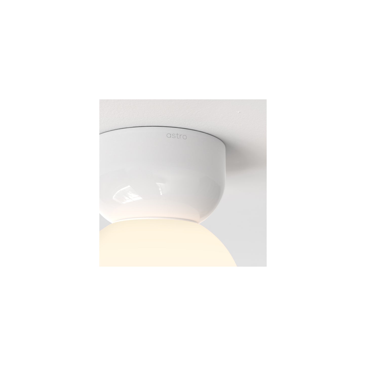 Lyra 140 Ceiling Light in Gloss Glaze White