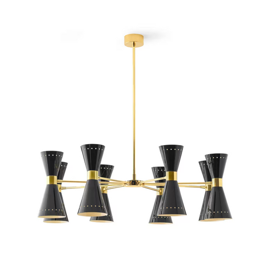 Megafono Ø99cm Pendant Chandelier in Gold