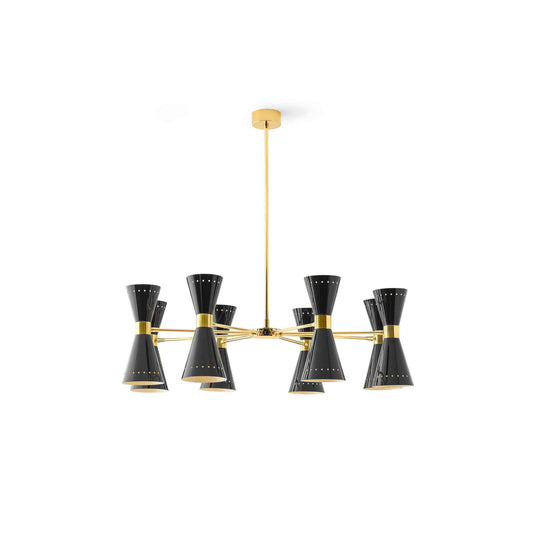 Megafono Ø99cm Pendant Chandelier in Gold