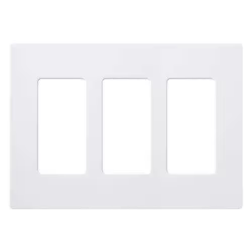 Pico Triple Wallplate in White