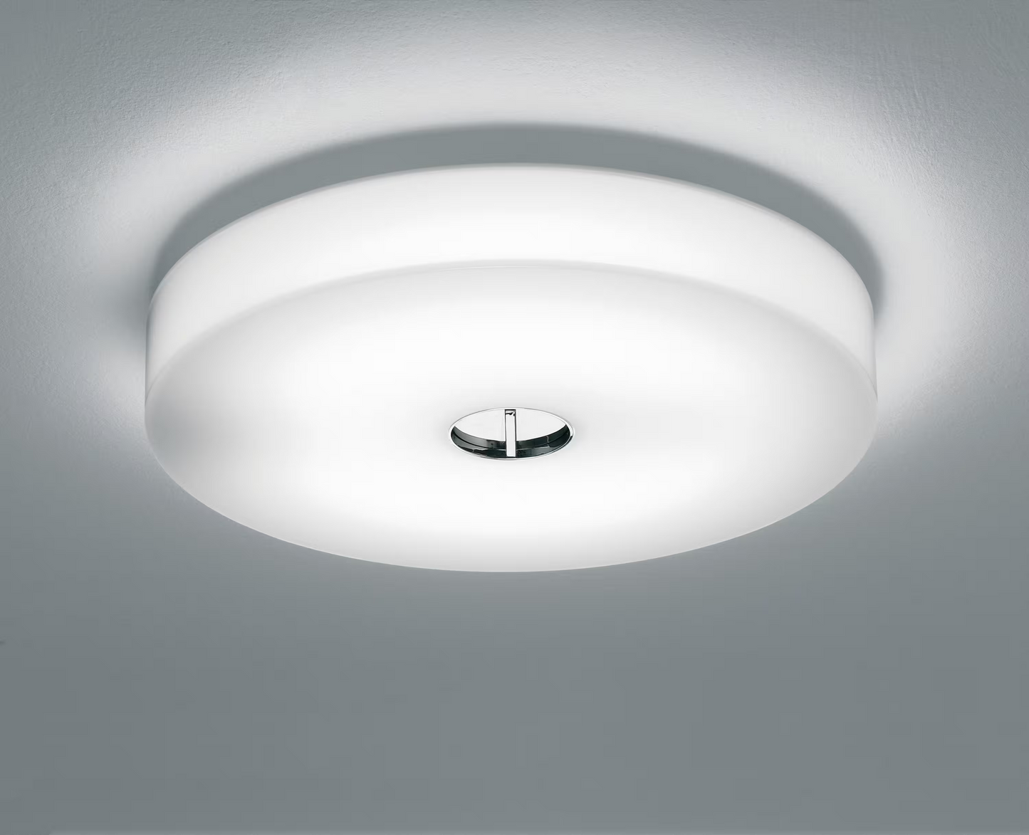 Button HL Wall and Ceiling Diffused Light with Blown Glass