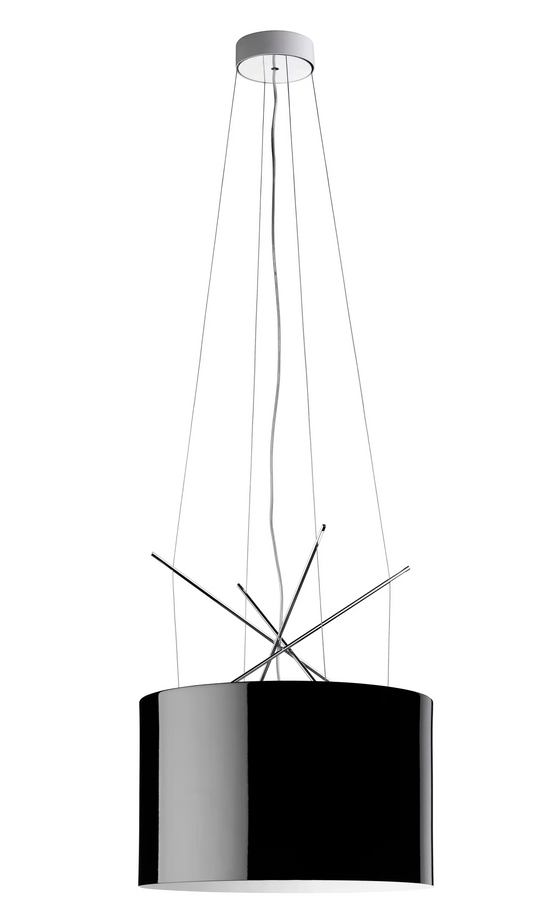 Ray S Plated Metal Pendant with Aluminium Diffuser