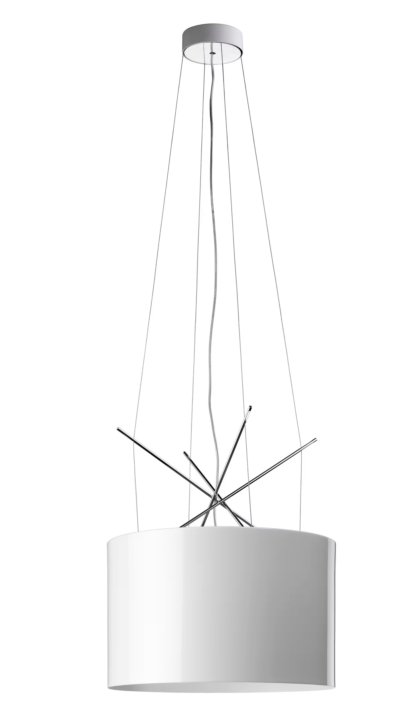 Ray S Plated Metal Pendant with Aluminium Diffuser