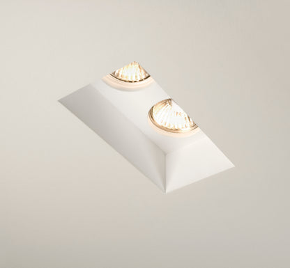 Blanco Twin Square Recessed Downlight