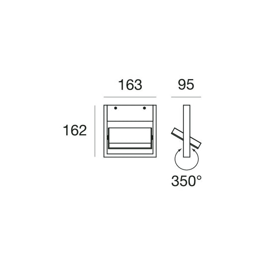 Tablet Mono Emission L16cm Wall Light