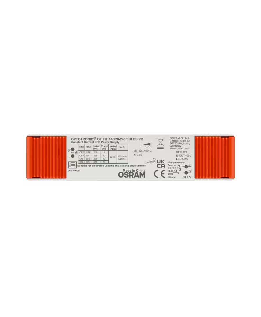 Phase Cut Dimmable, 14W 200-350mA