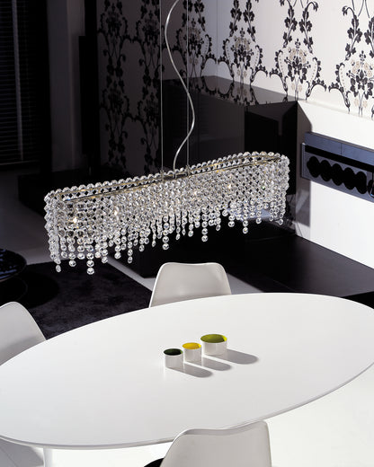 Marchetti Cometa Linear Crystal Pendant