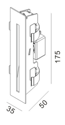 Flua Card Recessed Wall Light