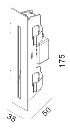 Flua Card Recessed Wall Light