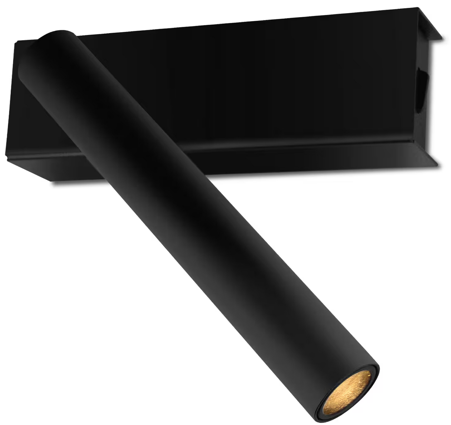 Tatou, Box IO, Wall Surface Mounted, c/w Switch, 13° Beam, 3000K in Black