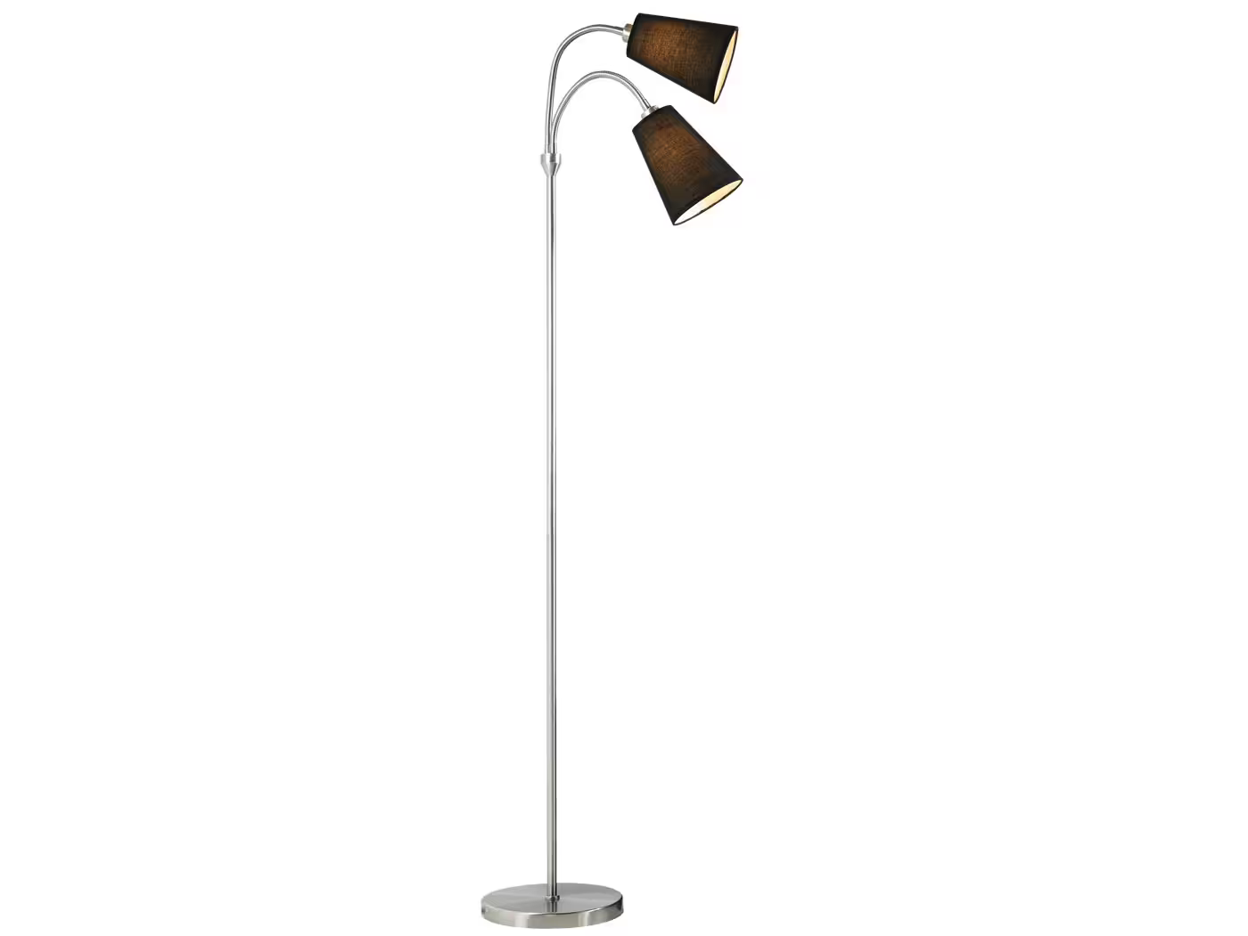 Lelio 2-Light Floor Lamp Black