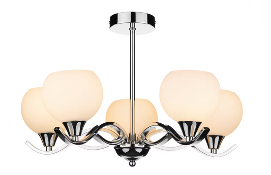 Aruba 5-Light Semi Flush