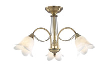 Dar Doublet 3-Light Semi‑Flush Ceiling Light
