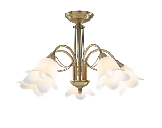 Doublet 5-Light Semi Flush