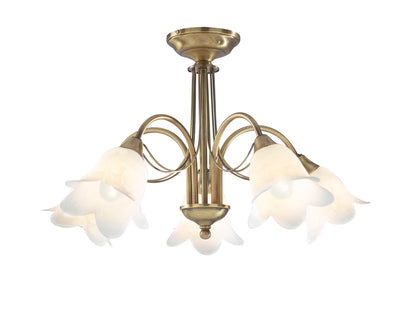 Doublet 5-Light Semi Flush