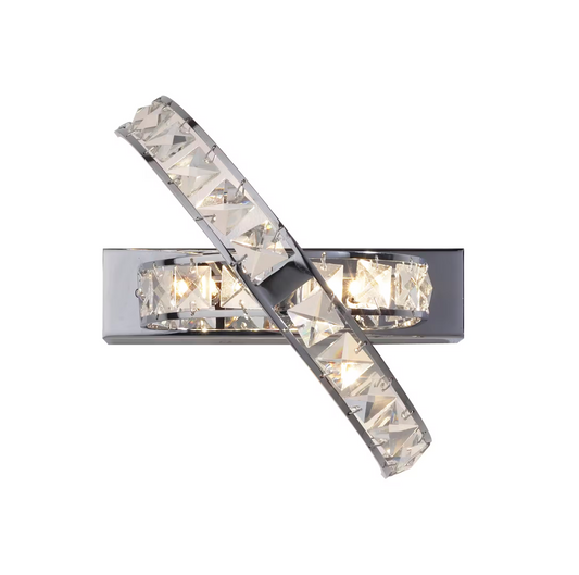 Eternity 3-Light Crystal Wall Bracket