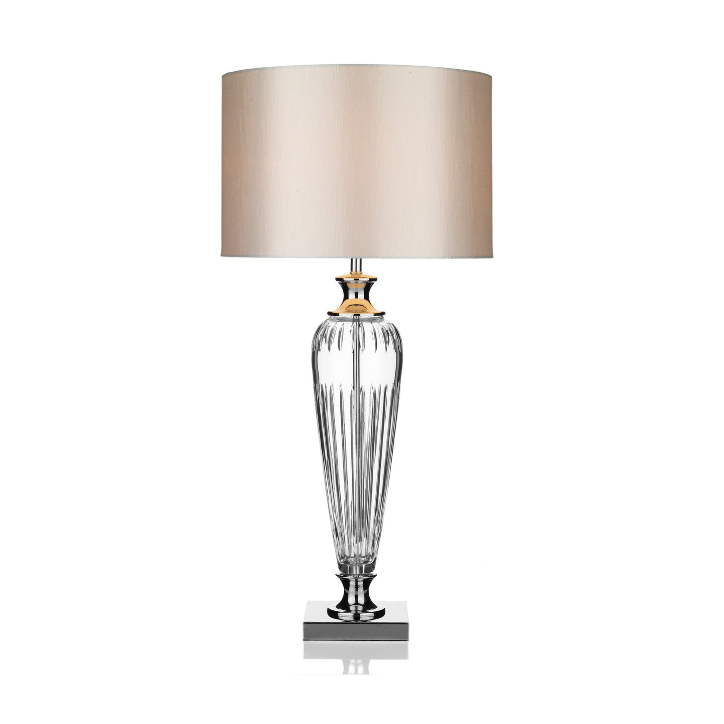Hinton Crystal Glass Table Lamp