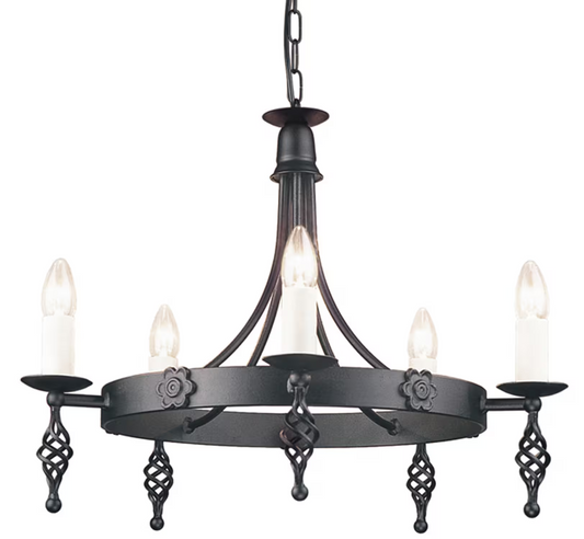Belfry 5-Light Chandelier Black