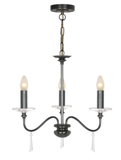 Elstead Finsbury Park 3-Light Chandelier