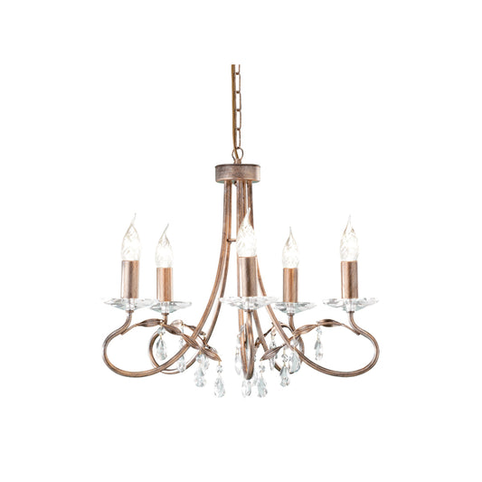 Christina 5-Light Chandelier Silver/Gold