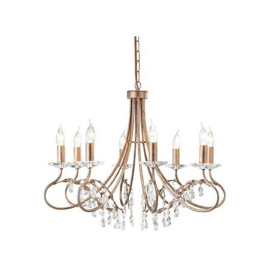 Christina 8-Light Chandelier Silver/Gold