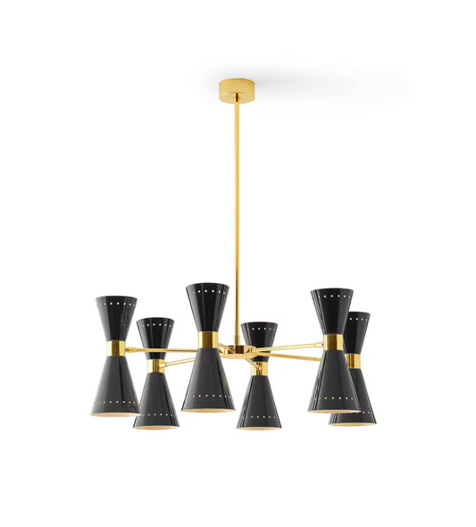 Megafono Ø79cm Pendant Chandelier in Gold