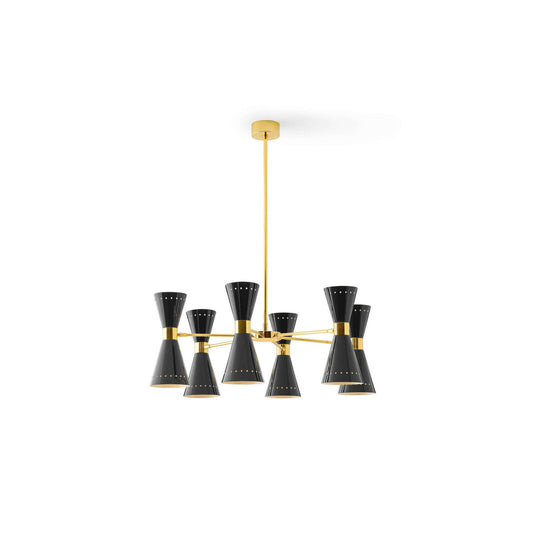 Megafono Ø79cm Pendant Chandelier in Gold