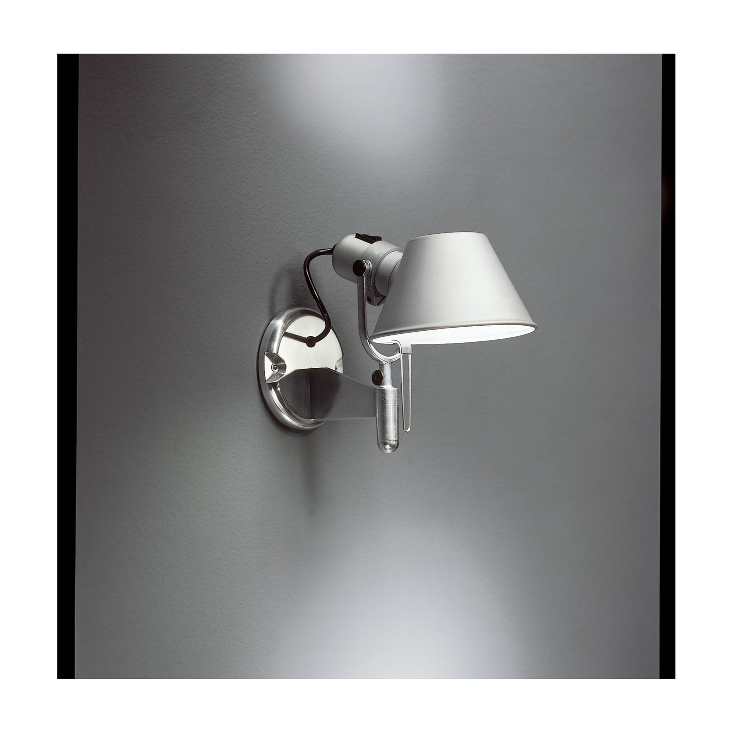 Tolomeo Faretto Large Wall Light in Aluminium with Switch on-off