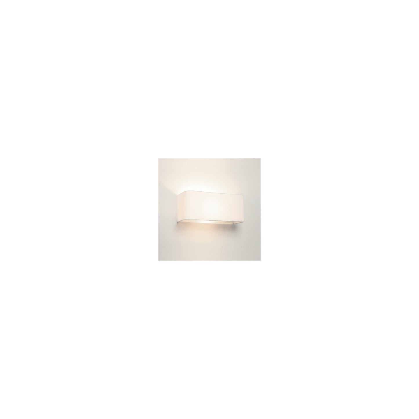 Ashino Wide Fabric Wall Light Switched