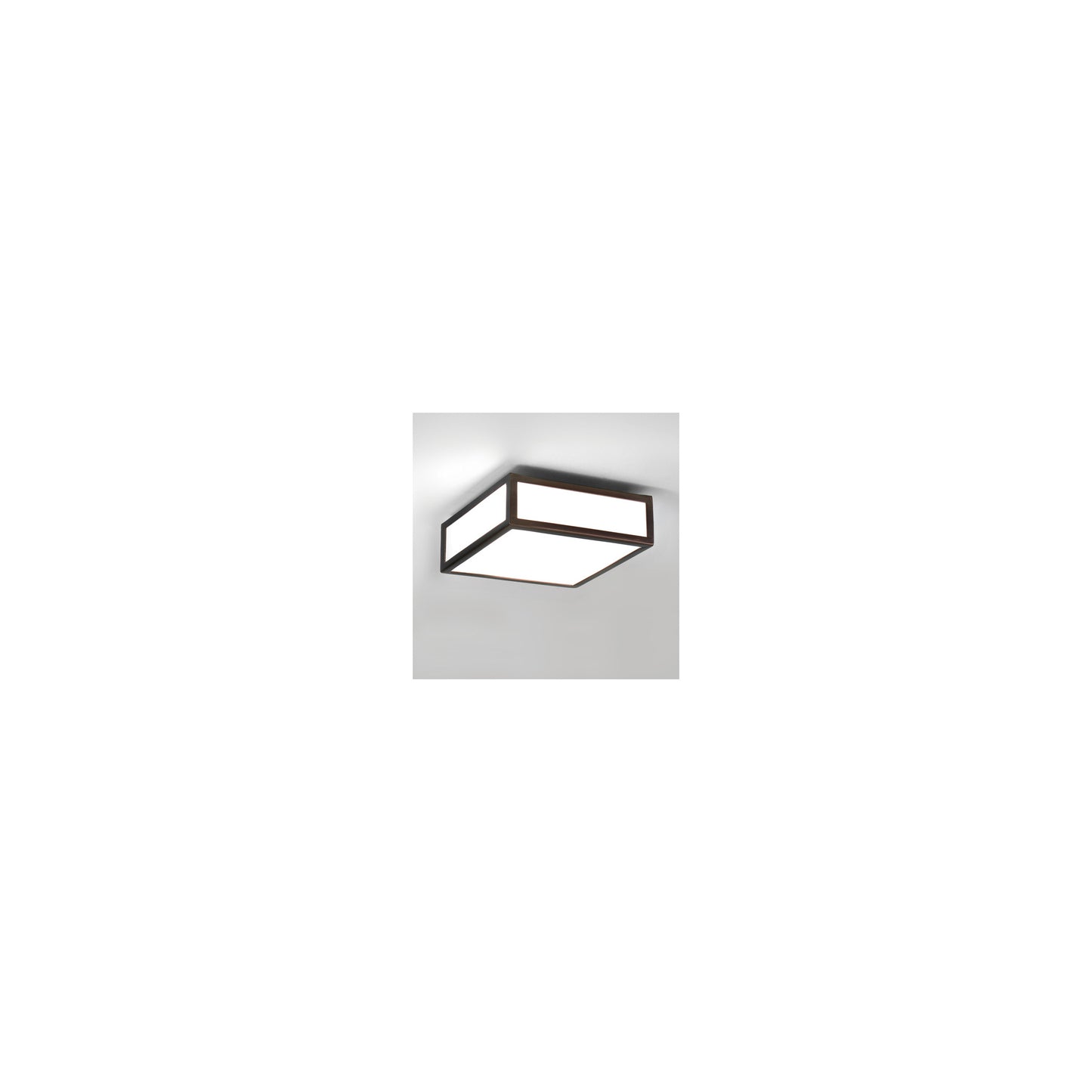 Mashiko 200 Small Square Ceiling Light with Opal Glass