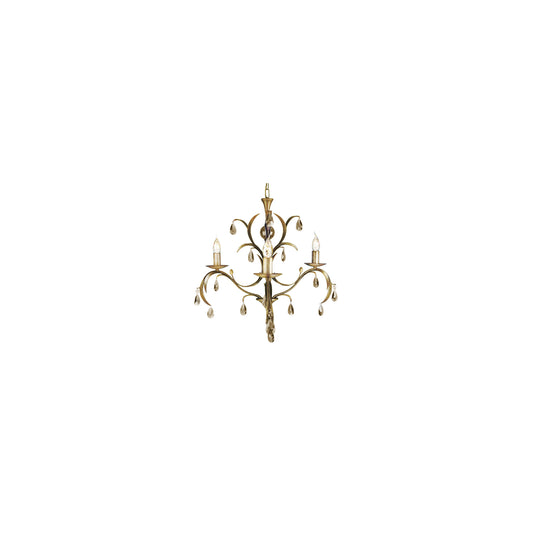 Lily 3-Light Chandelier Bronze Patina
