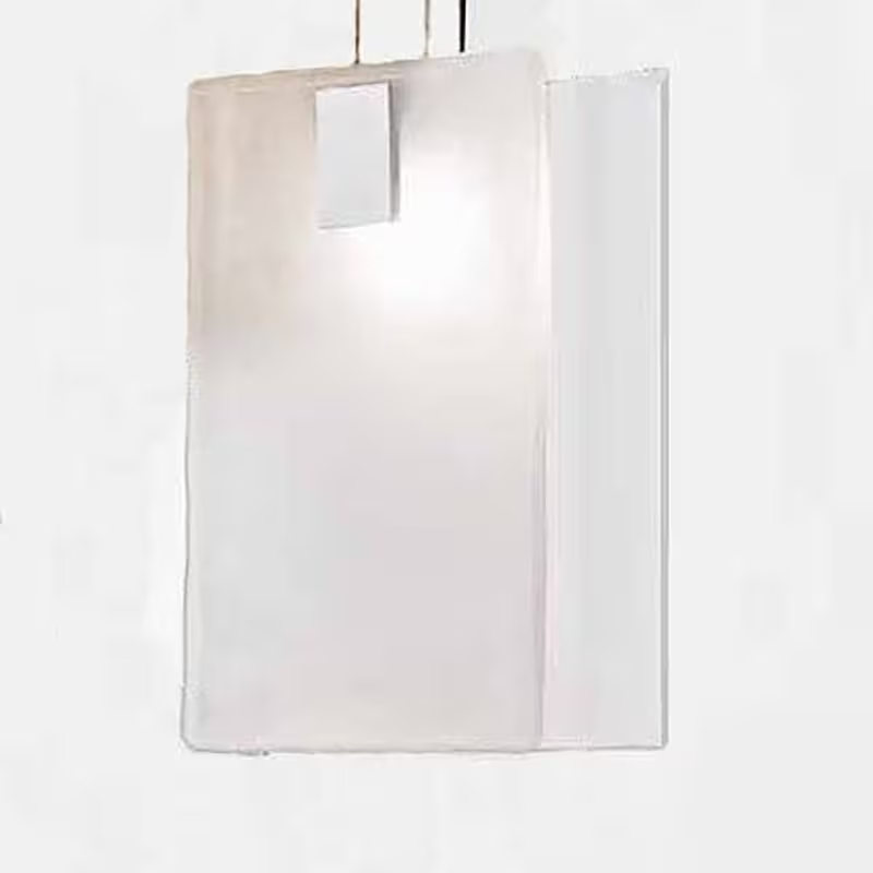 Mura Single Chrome Pendant with Glass Diffuser