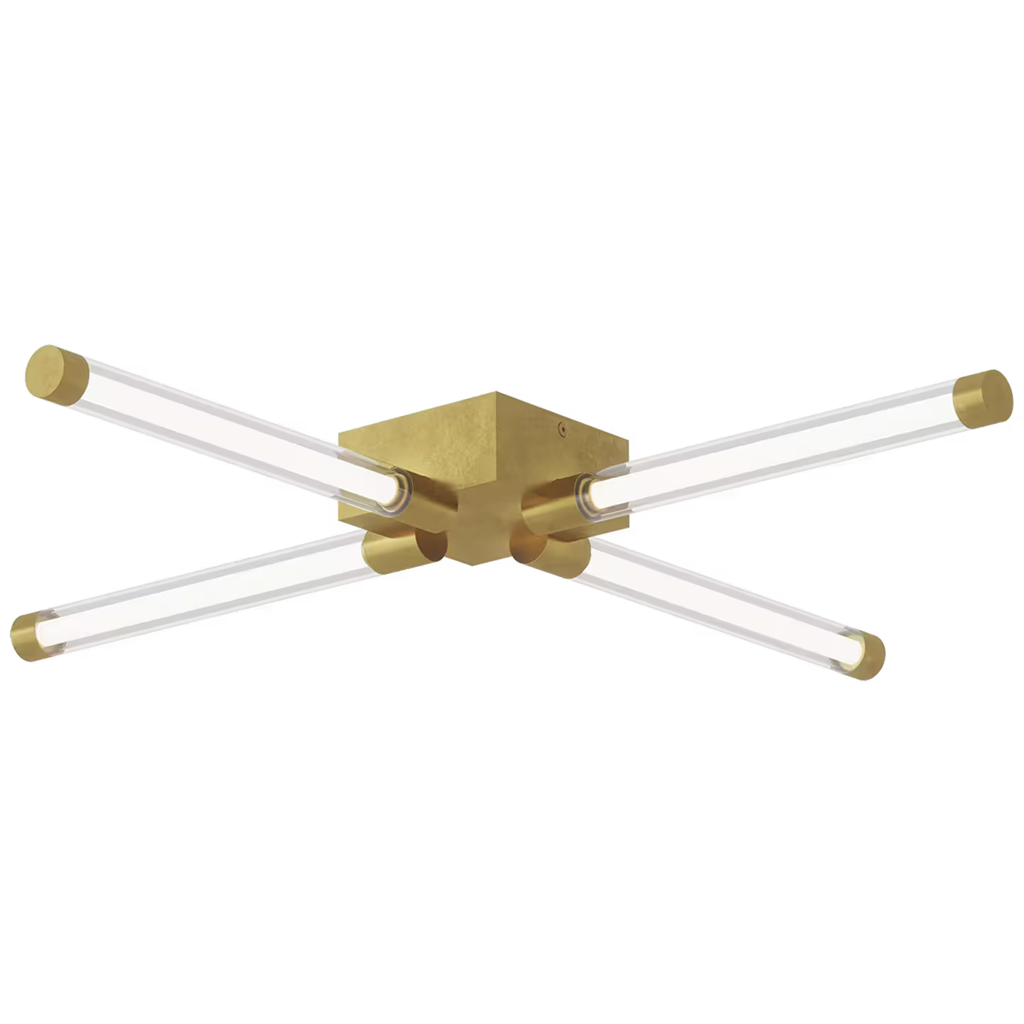 Phobos Wide Flush Mount with Clear Glass
