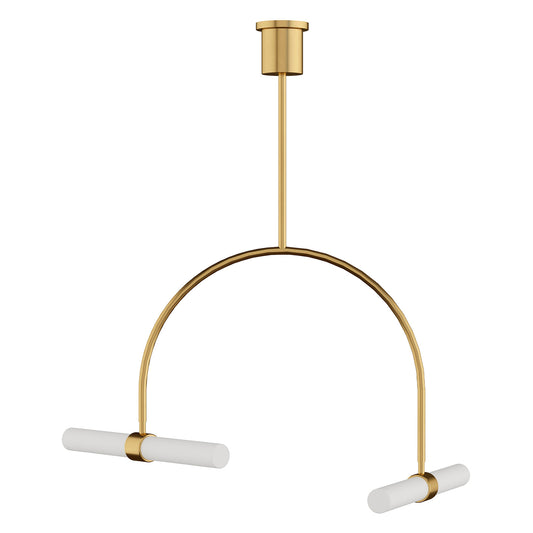 Visual Comfort Calumn 2-Light Wide Chandelier