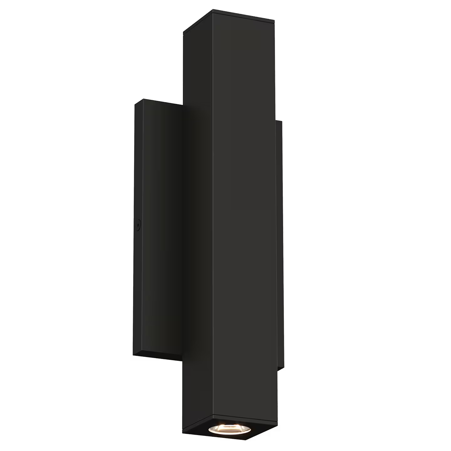 Chara Square Outdoor Wall Light in Black