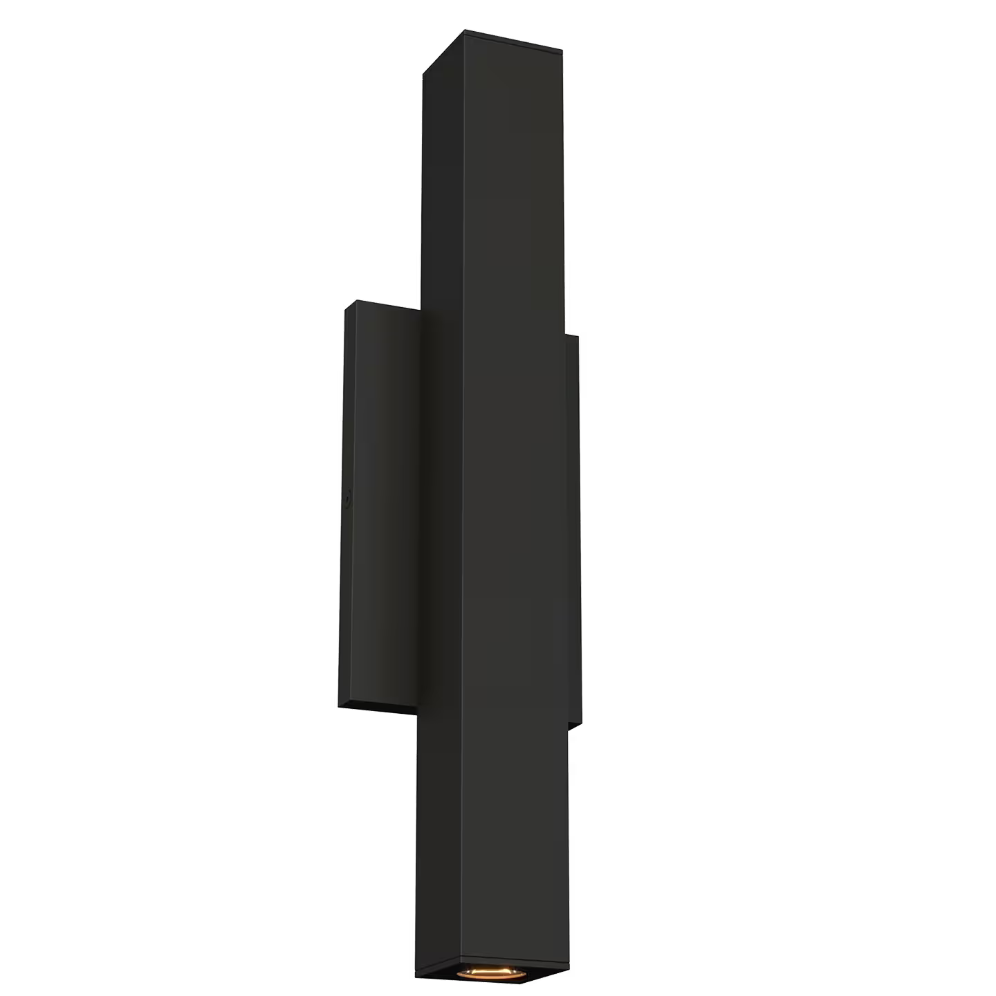Chara Square Outdoor Wall Light in Black