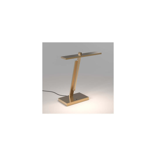 Gerrit LED Desk Lamp in Anodised Gold