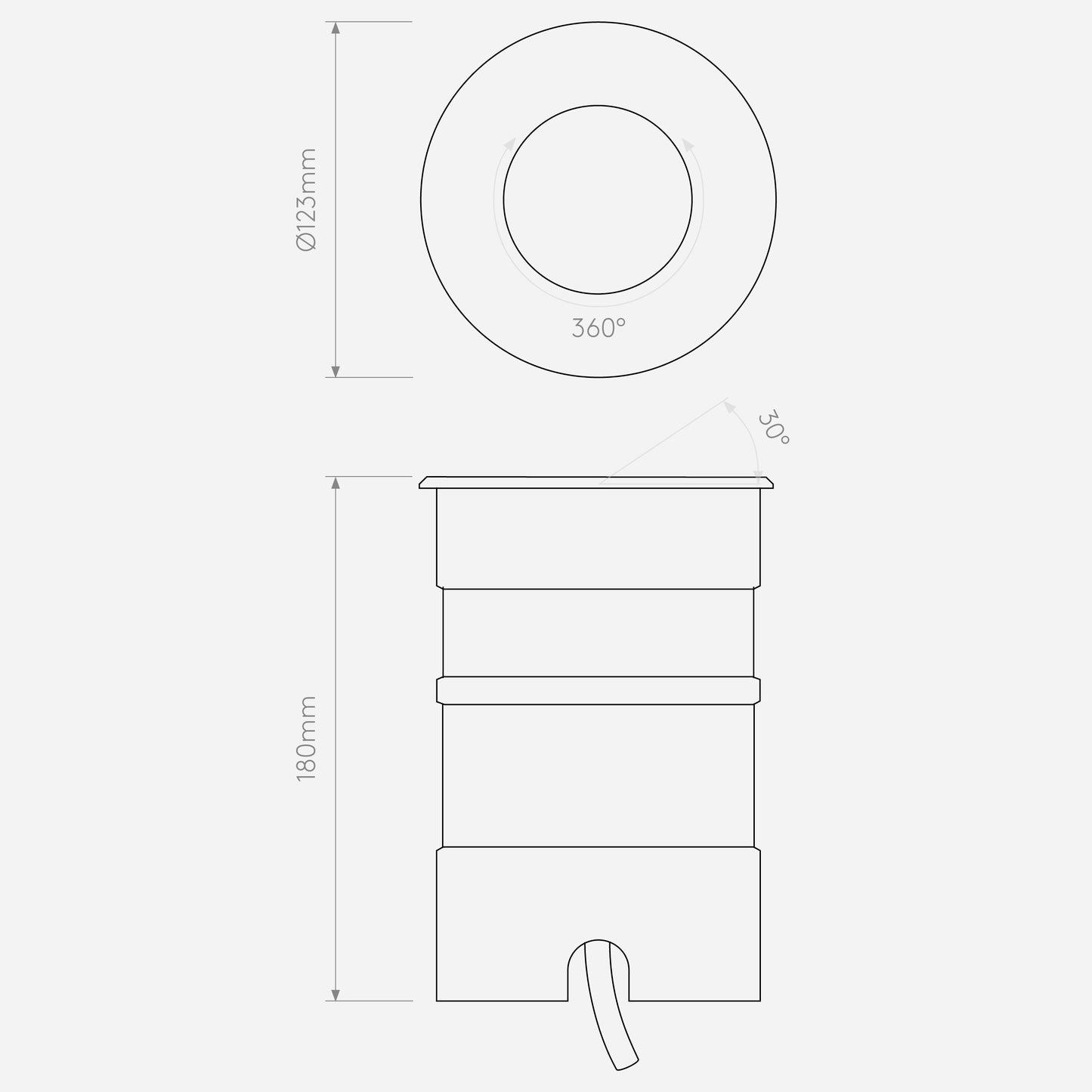 Astro Cromarty Recessed Ground Uplight