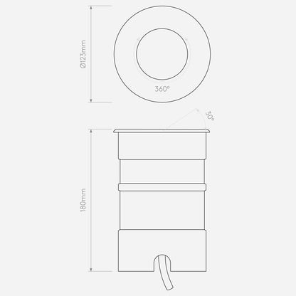 Astro Cromarty Recessed Ground Uplight