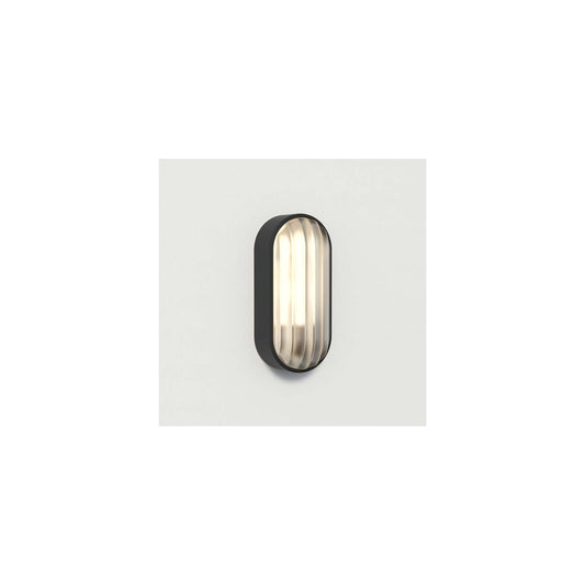 Montreal Oval Wall Light in Textured Black