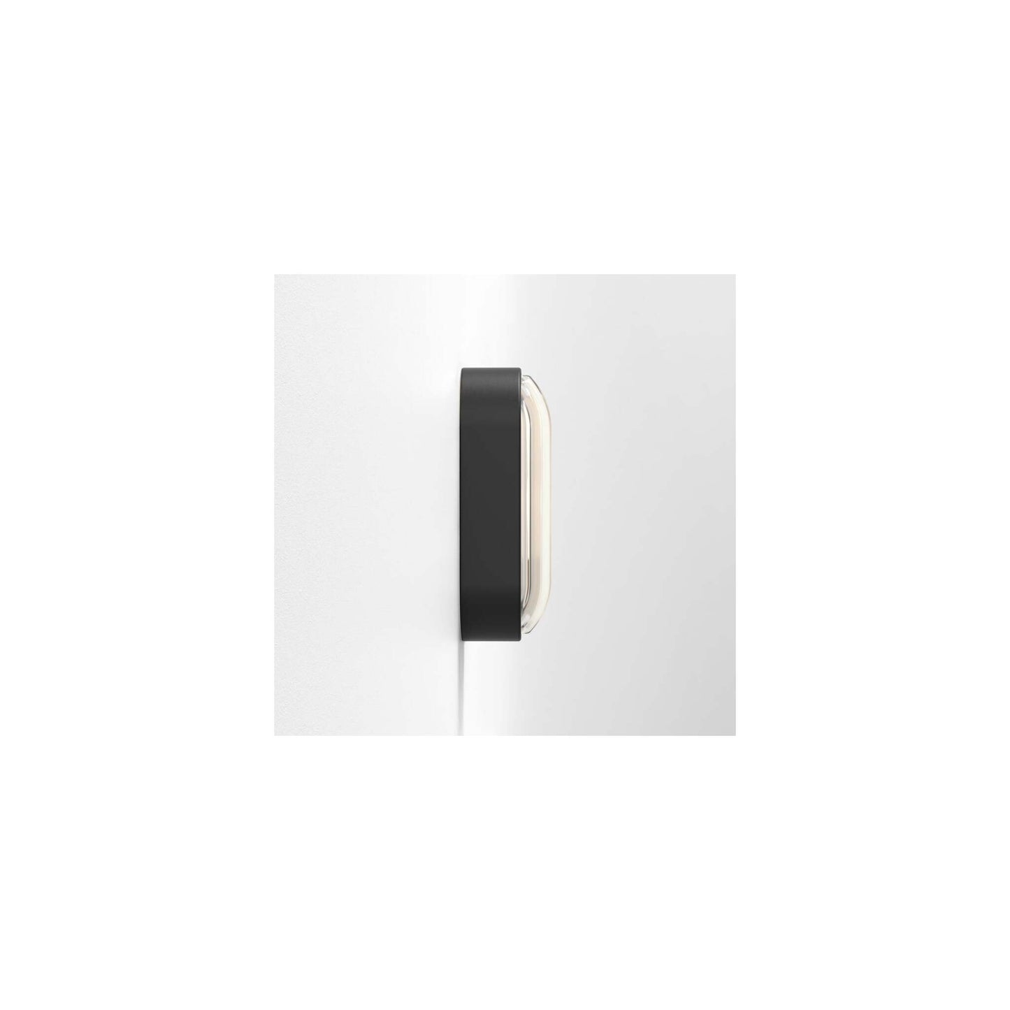 Montreal Oval Wall Light in Textured Black