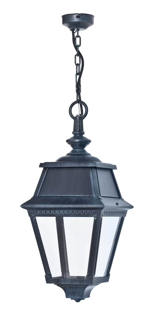Avenue 2 Opal Glass LED Chain Pendant with Four-Sided Lantern