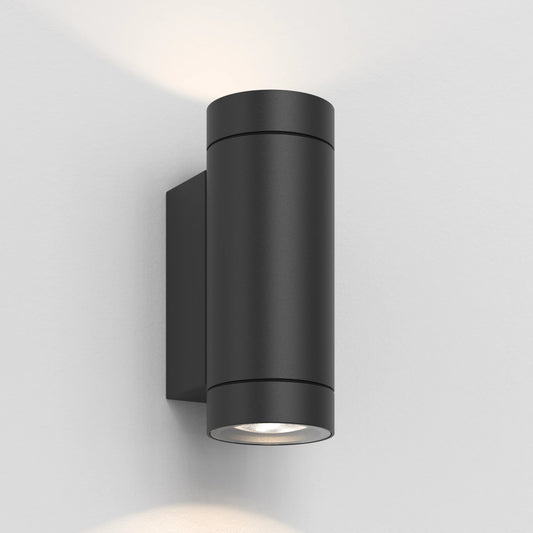 Dartmouth Twin LED Wall Light in Textured Black