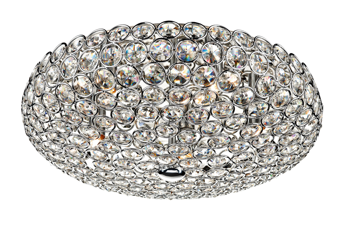 Frost Five-Light Polished Chrome Flush Mount