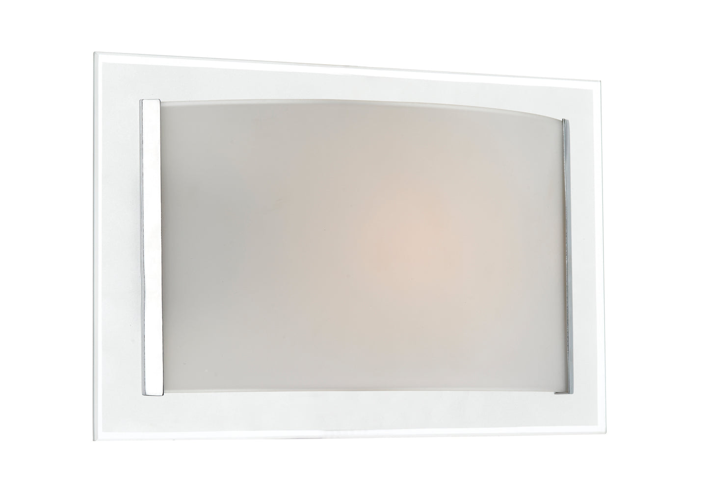 Inverse Single Opal Glass Wall Bracket