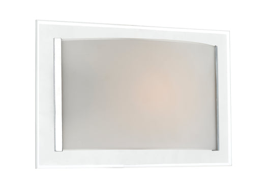Inverse Single Opal Glass Wall Bracket