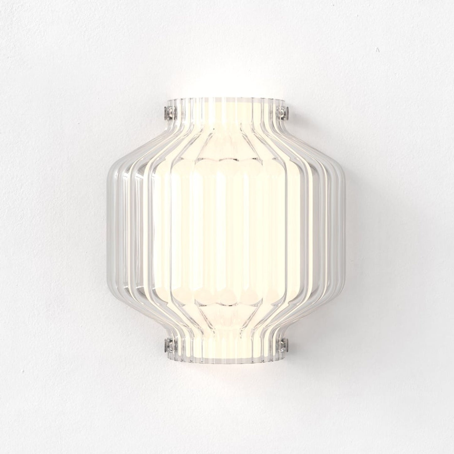 Toro Clear Glass Wall Light