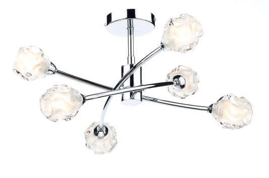 Seattle 6-Light Semi Flush