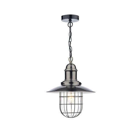 Terrace 1-Light Pendant Antique Chrome