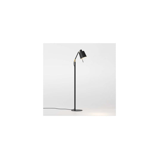 Edward Floor Lamp in Matt Black and Matt Gold